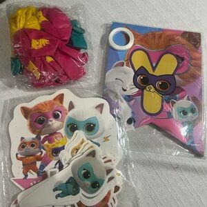 Colorful Cat-Themed Party Decorations